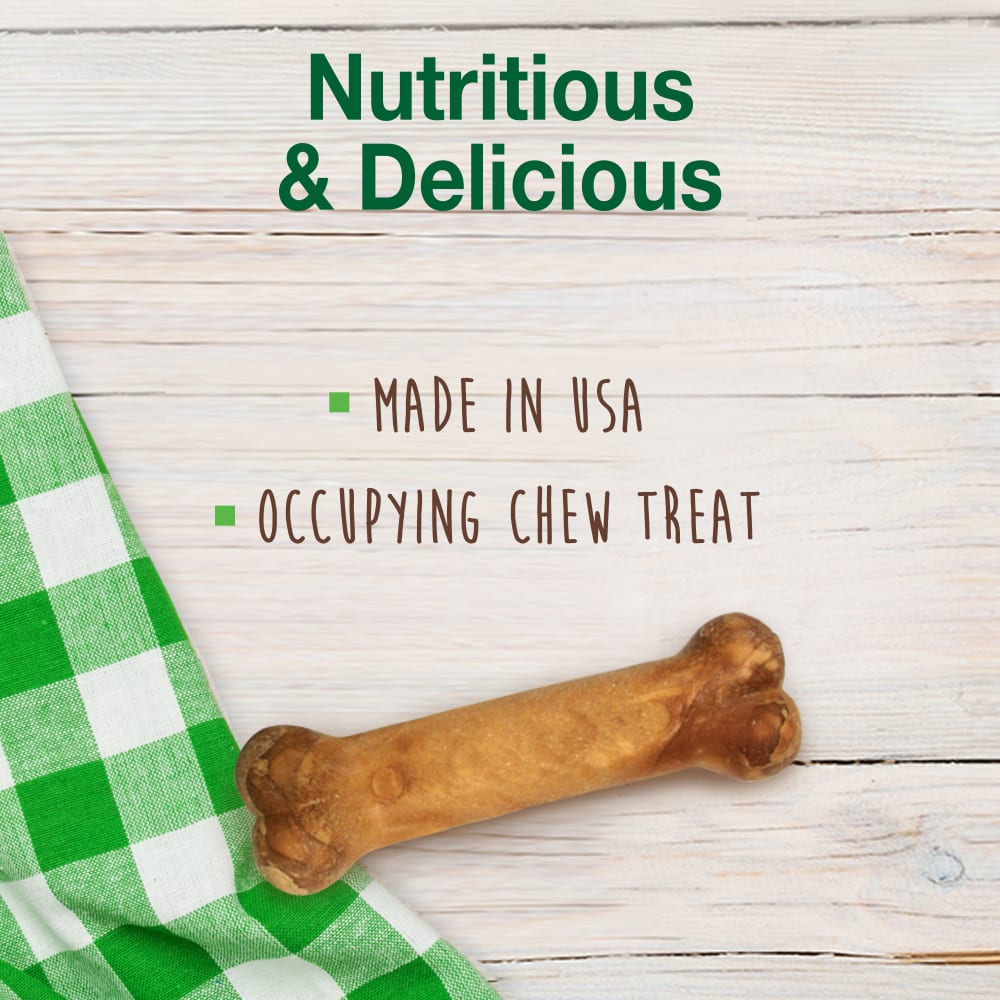 Nylabone Healthy Edibles All-Natural Long Lasting Bacon Chew Treats (6.7oz)