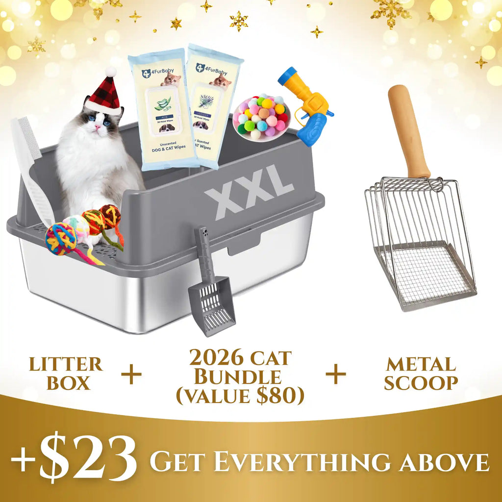 XXL 304 Stainless Steel Cat Litter Box - Urban Pawz