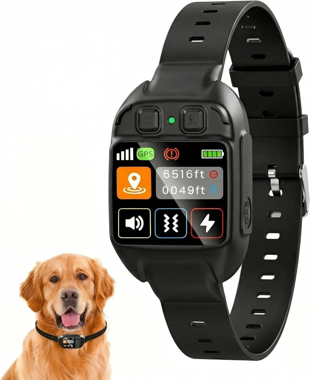 GPS Wireless Dog Fence Smart Adjustable Boundary Waterproof Collar Outdoor