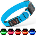LED Dog Collar Rechargeable Light-Up Safety Collar for Night Walking (colors)