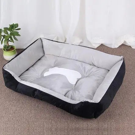 Large Plush Pet House Bed — Deep Sleeping Calming Dog & Cat Cushion for Puppies and Small Breeds (Chihuahua)