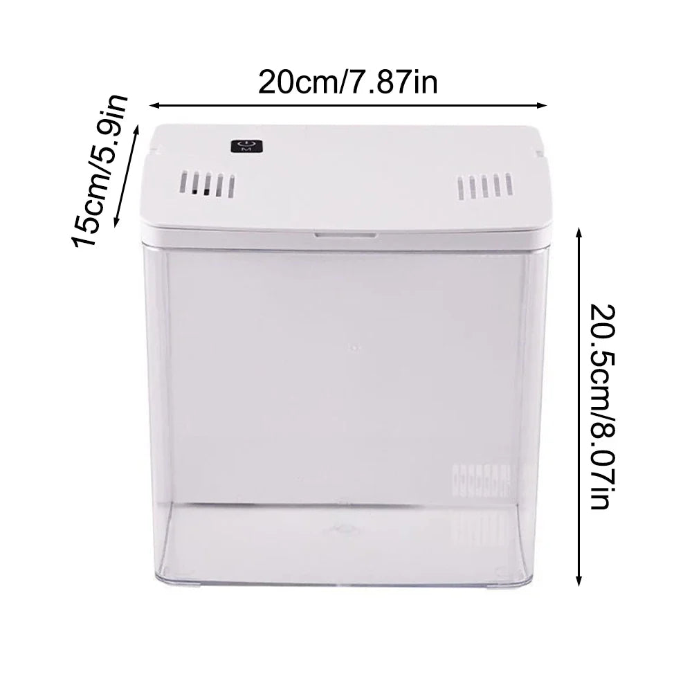 1PC Household fish tank, living room, small mini betta fish tank, desktop ecological tank