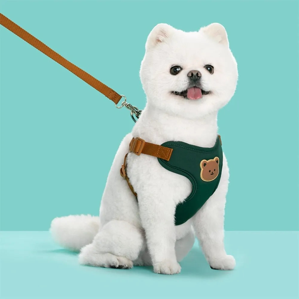 Adjustable No-Pull Dog Harness and Leash Set — Anti-Escape Pet Harness for Walking and Travel