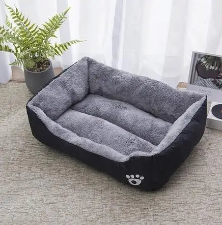Large Plush Pet House Bed — Deep Sleeping Calming Dog & Cat Cushion for Puppies and Small Breeds (Chihuahua)