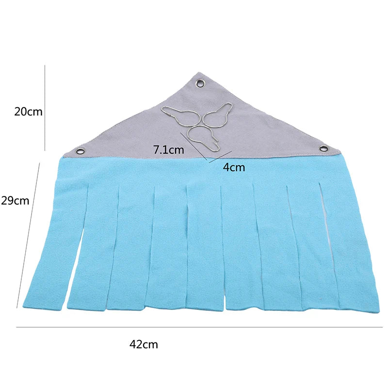 Tassel Pet Tent Hideout Hanging Bed for Small Pets — Guinea Pig Hamster Hedgehog Corner Hammock Nest