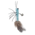Dragonfly Feather Cat Teaser Toy with Detachable Wand and Bell, Interactive Cat Toy