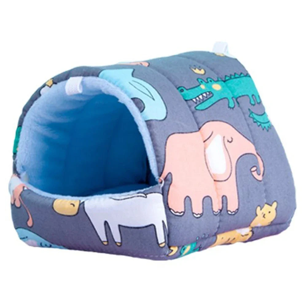 Hanging Cotton Nest Bed for Small Pets - Warm Flannel Hamster & Guinea Pig House (S/M/L/XL; 3.15–7.87 in / 8–20 cm)