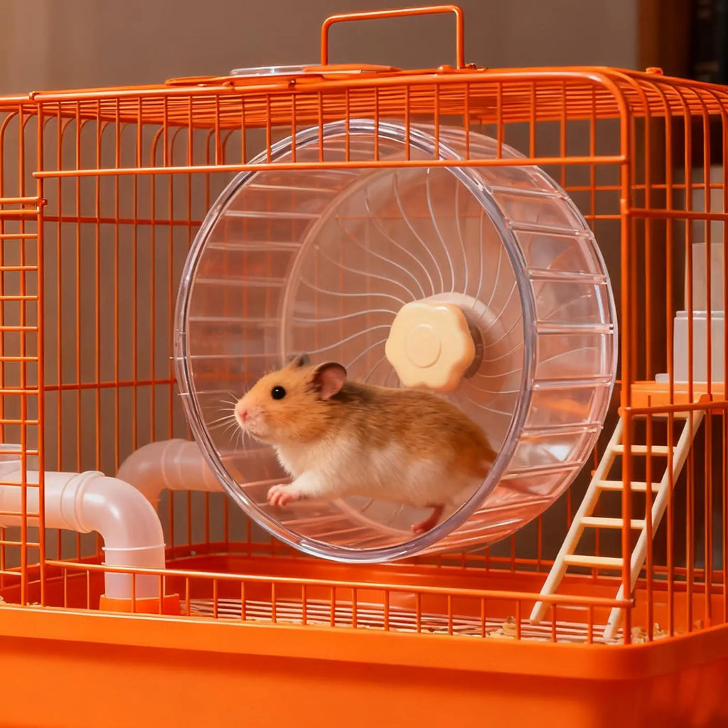 Quiet Double-Bearing Hamster Exercise Wheel 5.5 in (14 cm), Running Wheel for Hamsters Mice Gerbils