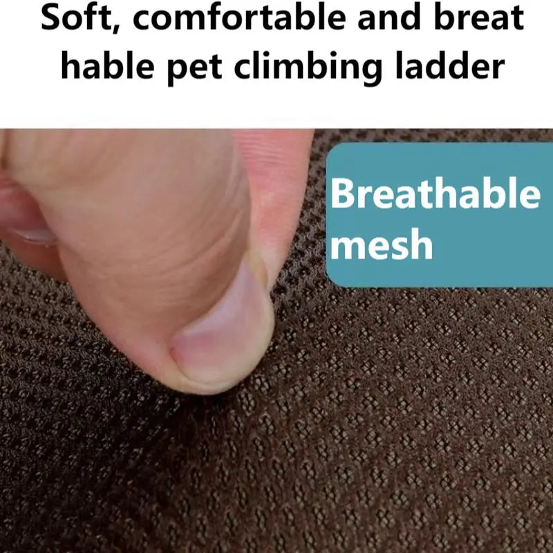 3-Step Pet Stairs for Small Dogs and Cats - Removable Washable Non-Slip Ramp Ladder